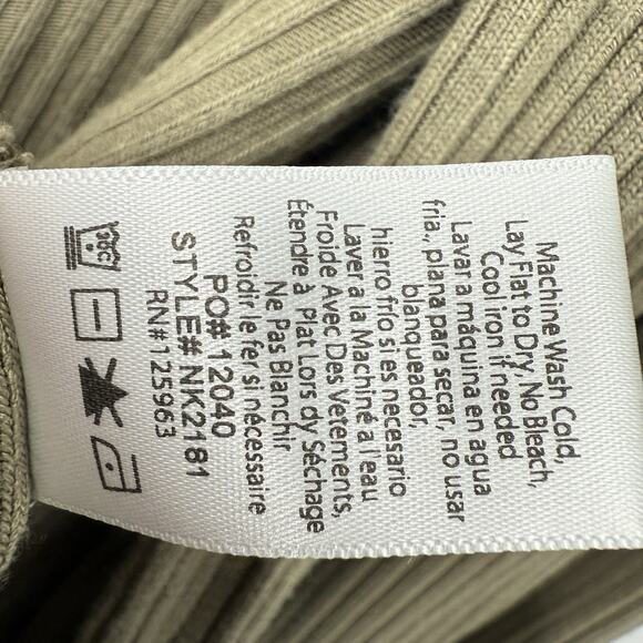 BEYOND YOGA Large Ribbed Open Cardigan Coffee Run Cement Olive Green Shrug Cozy - Picture 5 of 9